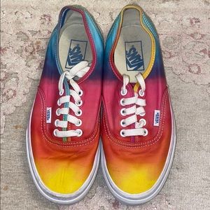 Rainbow Tie Dye Vans Size 9